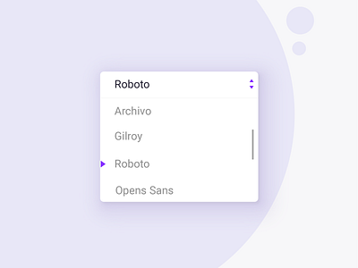 Dropdown Button app clean design dropdown font illustrator ios minimal mobile type ui ux vector web website