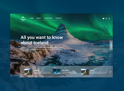 IcelandLovers app clean design iceland logo minimal travel travelling ui ux web website