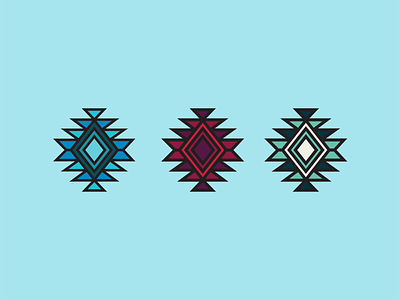 Aztec Pattern art aztec blue color colorful design icon icon design illustrator maroon mint pattern pattern art pattern design patterns