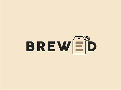Brewed Logo art branding branding design brew brewery branding coffee coffee bean coffee logo coffee shop design illustrator logo logo design logodesign tea