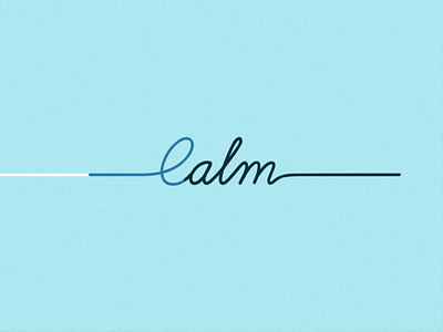 Calm Loop animation animation 2d animation after effects animation design art calm calming calmness design line art peace peaceful type type art type design typedesign vector