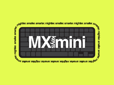 LOGITECH "MX Keys Mini" Playoff Entry art computer computer keyboard design icon keyboard logitech logo