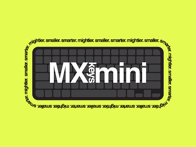 LOGITECH "MX Keys Mini" Playoff Entry art computer computer keyboard design icon keyboard logitech logo