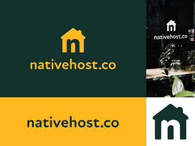 nativehost.co branding 2d art airbnb brand design branding design graphic design icon logo logo design small business