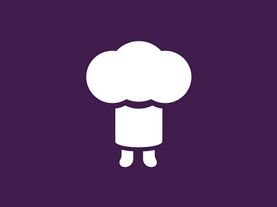 Tinychef chef flat hat icon logo simple sketchapp