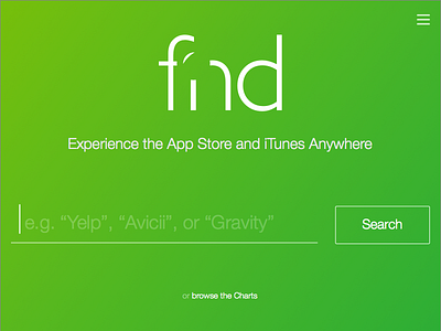 fnd Home Page app flat home itunes logo responsive search web design