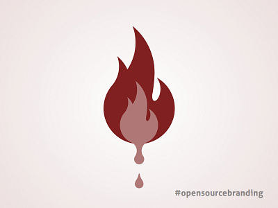 Liquid Fire branding ember fire flat github icon logo open source open source branding software
