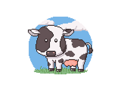 Cow Appreciation Day Pixel Art cow pixel pixel art