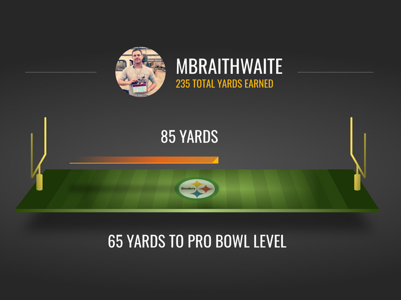 Pittsburgh Steelers Rewards Program progress football field nfl loyalty