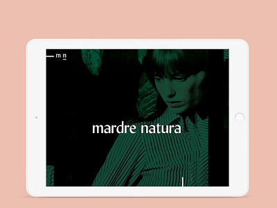 Madre nNatura branding layout typography