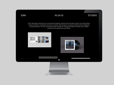 CAK STUDIO branding design digital layout ux webdesign website