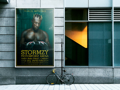 Stormzy cardiff creative design designer dweet design europe flyer poster riga stormzy uk