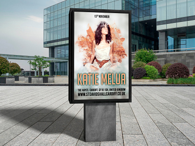 Katie Melua creative design designer dweet design europe flyer poster poster design