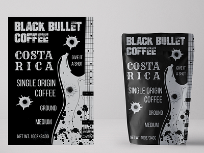 Black Bullet Coffee Label #1