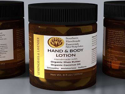 Lemongrass & Lavender Hand & Body Lotion - Jar