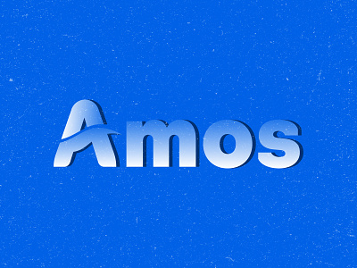Amos dynamic logo lettermark logo logo design logotype typography wordmark