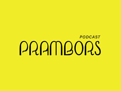 Prambors Podcast Logotype graphic design lettering logo logo logo lettering logo redesign logotype podcast logo vector logo