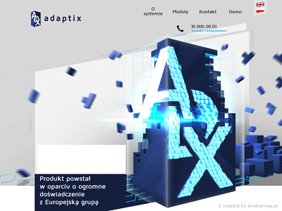 Adaptix 2/8 illustration logo visualidentification website