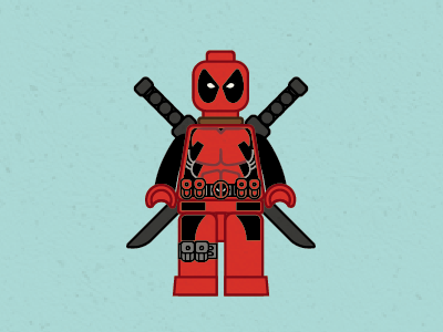 Deadpool Minifig deadpool illustration lego vector wishlist