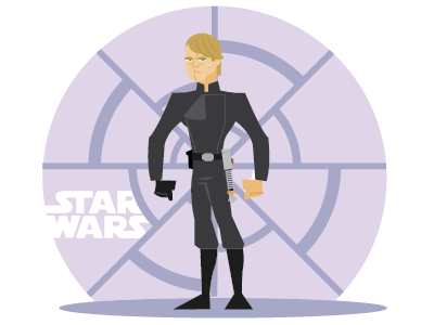 Return of the Jedi character design fanart illustration starwars vectorart