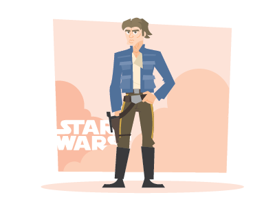 Cloud City Solo character design fanart illustration starwars vectorart