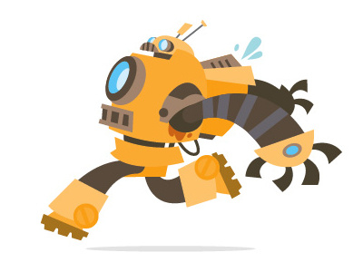 Dunebot character design illustration robot sci fi vectorart