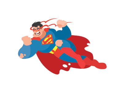 Man of Steel art comic dc illustration nerd superman vector