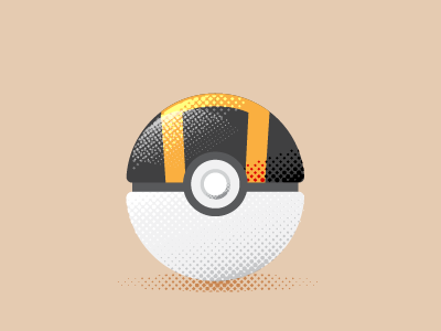 The Ultraball art design graphic illustration nerd pokeball pokemon vector