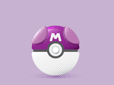 Masterball art design graphic illustration nerd pokeball pokemon vector