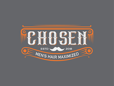 Chooesen design flat illustration logo typography vintage vintage logo