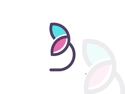 Bloom "B" bloom design feminine feminine logos flat flower letter b logo minimalist simple tulip