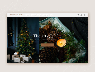 E commerce Landing Page | Christmas Theme candle candles christmas design designs desktop design landing page design landingpage ui ui ux uidesign uiux uiux design uiuxdesigner ux web design website website design