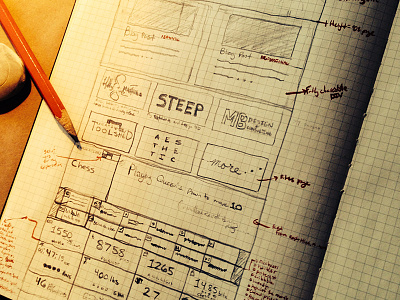 New Year, New Website portfolio site sketch web design