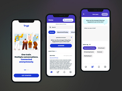 Tryp – Travel app (Concept) app branding logo mobile design ui ux