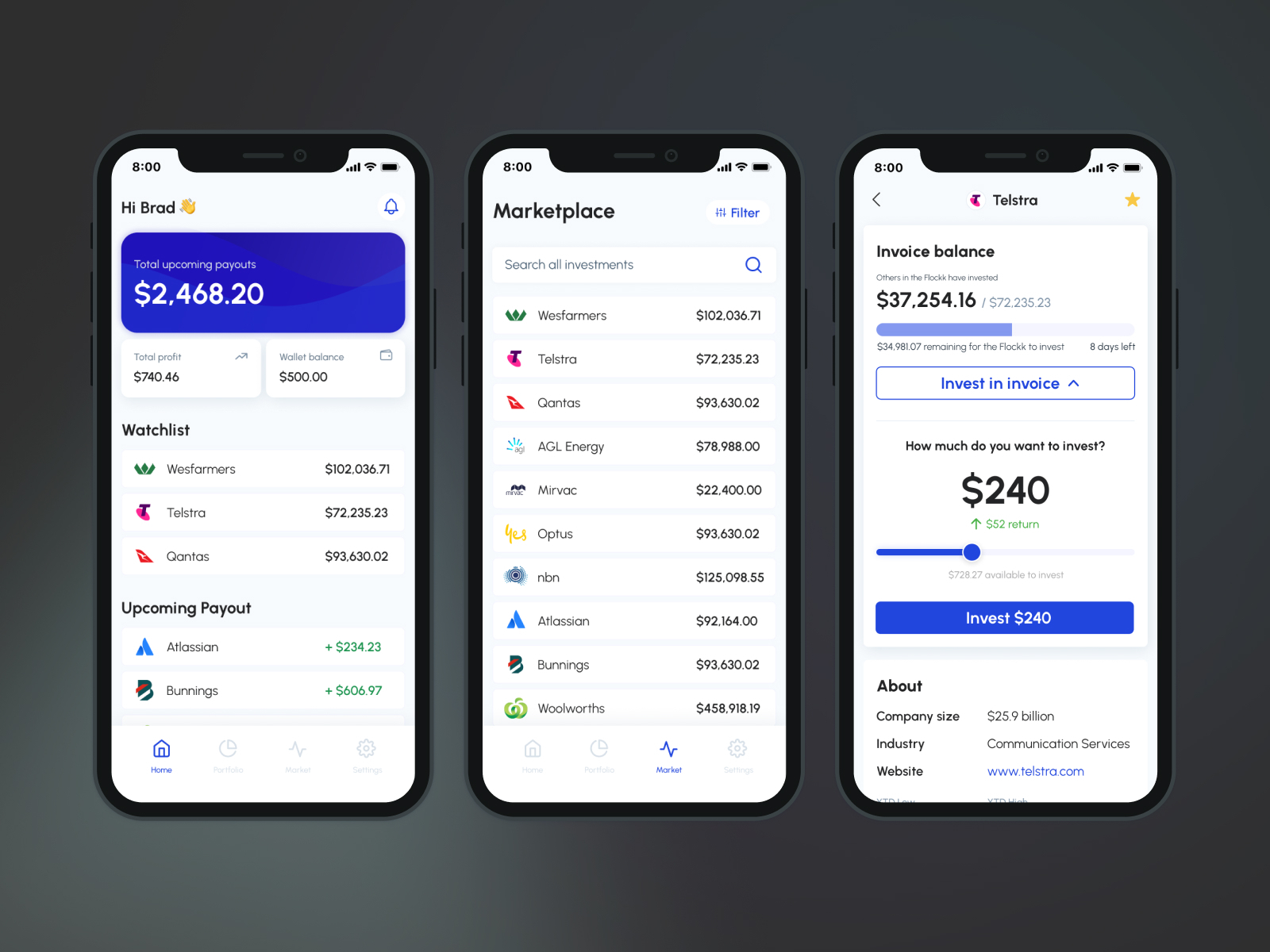 Fintech App by April Bae on Dribbble