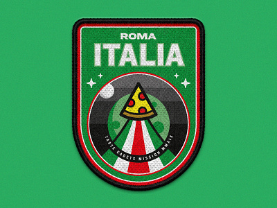 Taste Cadets: Roma Italia 2019 badge crest food illustration illustrator mockup patch patch design patches space vector vector art vector illustration