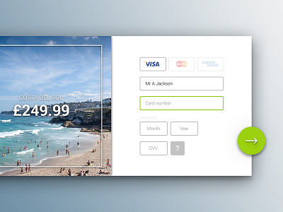 DailyUI #002: Credit Card Checkout