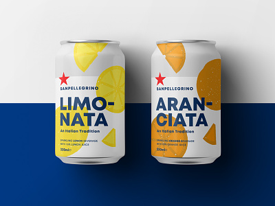 Sanpellegrino Can Redesign can design drink flat fruit graphics illustration mockup product redesign type typography