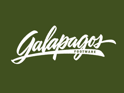 Remake of old project, Galapagos; life added. brush brush script calligraphy hand drawn hand lettering handlettering lettering lettering logo