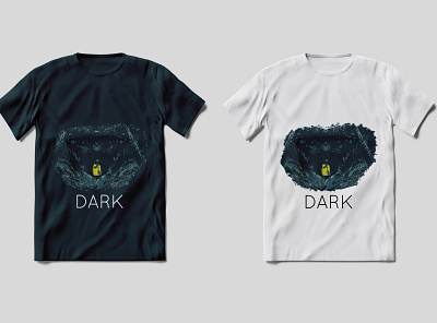 DARK black blue branding clean creative dark design english graphic design illustration portfolio t shirt tshirt tv series vector