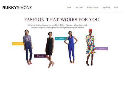 RukkySimone Fashion Website