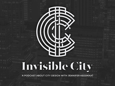 Invisible City Podcast logomark lettering logo logomark monogram podcast podcast logo type typography