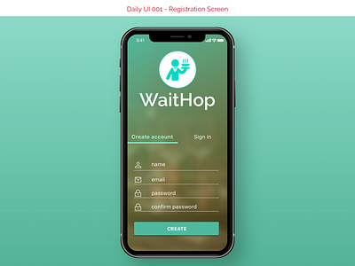 DailyUI #001 -  Sign Up