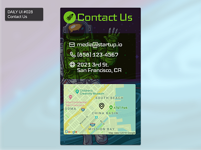 Daily UI #028 - Contact Us 028 contact us daily 100 challenge ui