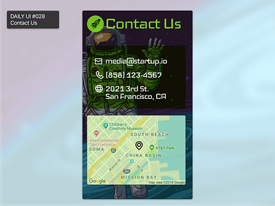 Daily UI #028 - Contact Us