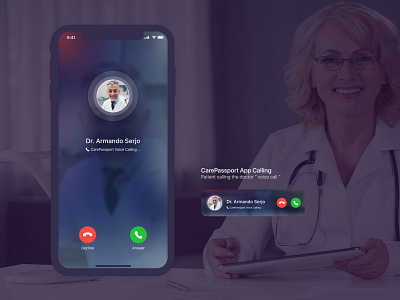 CarePassport App Calling - Message-page-7-voice-Call appointment calling doctor doctor voice call healthcare hospital medical care medical design patient patient voice call