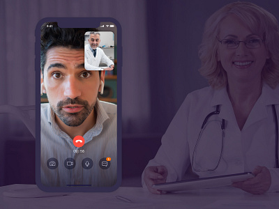 CarePassport App Calling - Message-page-5-video-chat appointment calling chat doctor healthcare hospital live chat medical care medical design message chat patient ui ux video calling