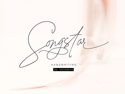 Songstar autumn calligraphy calligraphy font collection digital download script easter elegant fashion hand illustrator love made modern calligraphy script font spring summer swashes swooshes valentine