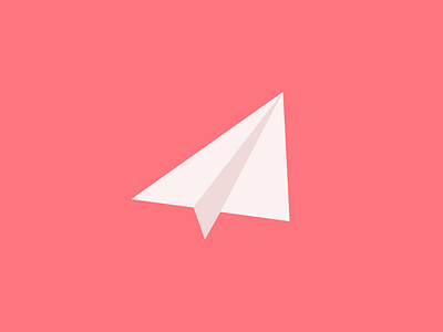 Wooosh icon mail paper plane simple sketch