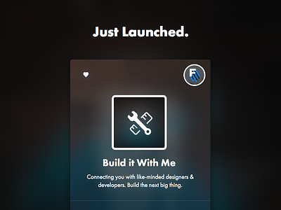 Build it With Me just Launched!